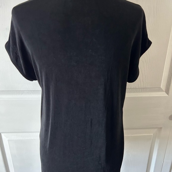 chicos travelers woman size 2 top shirt black - Picture 3 of 4